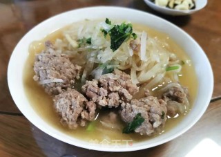 手打肉丸萝卜汤的做法步骤：8