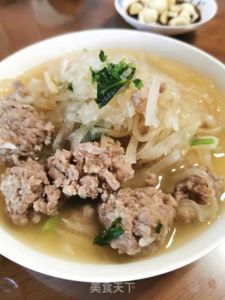 手打肉丸萝卜汤的做法步骤：9