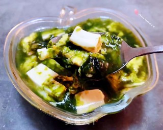 下锅鲜肉豆腐蛋花羹的做法步骤：14