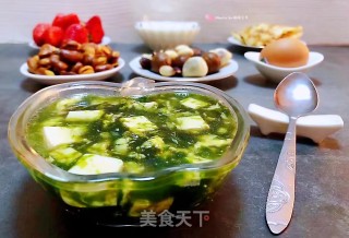 下锅鲜肉豆腐蛋花羹的做法步骤：15
