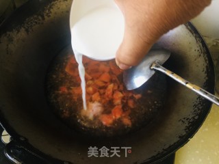 番茄酱鸡蛋汤的做法步骤：2