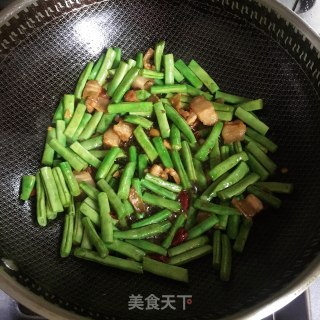 肉片炒四季豆的做法步骤：4