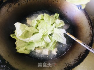 海米白菜豆腐汤的做法步骤：8