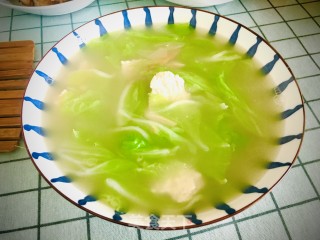 海米白菜豆腐汤的做法步骤：13