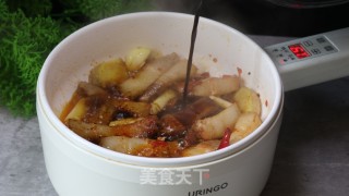 白萝卜烧肉的做法步骤：4