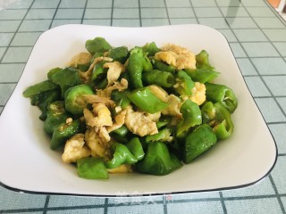 青椒炒鸡蛋的做法步骤：11