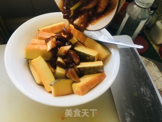 家常蒸南瓜的做法步骤：7