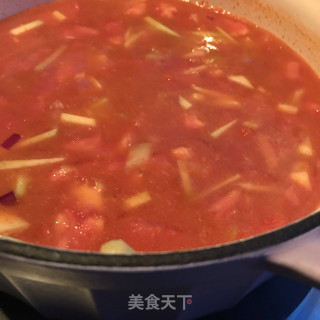 番茄鸡蛋拌汤的做法步骤：8