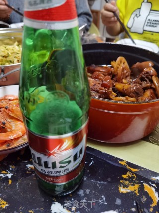 珐琅锅炖猪脚莲藕的做法步骤：6