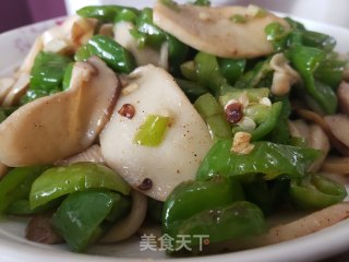 尖椒炒杏鲍菇的做法步骤：7