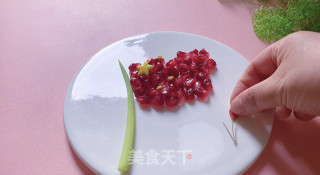 五星红旗～水果拼盘的做法步骤：5