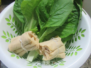 肉面结毛毛菜汤的做法步骤：1