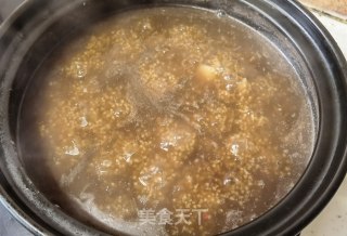 红糖莲藕小米粥的做法步骤：8