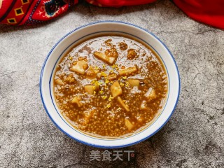 红糖莲藕小米粥的做法步骤：10