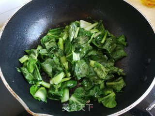 青菜炒肉片的做法步骤：5