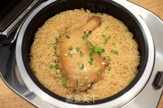 酱油鸡腿焖饭的做法步骤：8