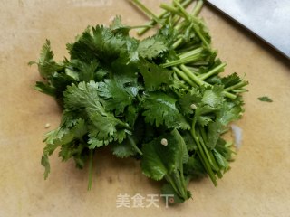 香菜葱白拌海参的做法步骤：3