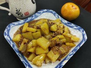 烩土豆块的做法步骤：7