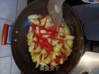 香肠炒青瓜的做法步骤：9