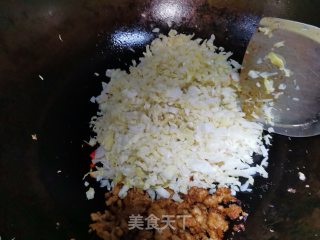 酸包菜肉末的做法步骤：7