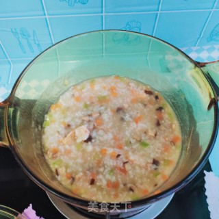 虾仁蔬菜粥的做法步骤：12
