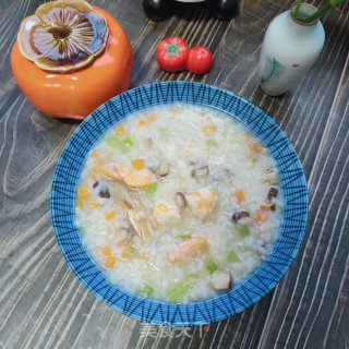 虾仁蔬菜粥的做法步骤：13