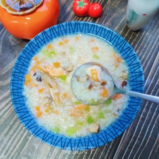虾仁蔬菜粥的做法步骤：14