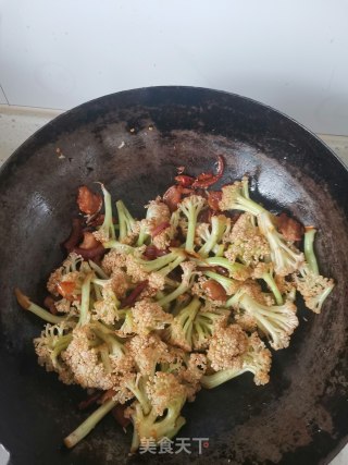 干锅菜花的做法步骤：7