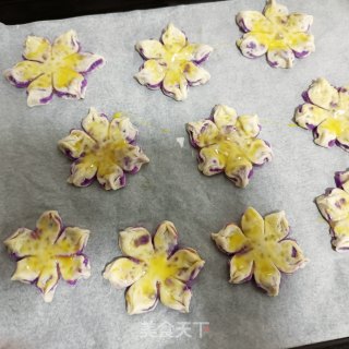 紫山药桃花酥的做法步骤：18