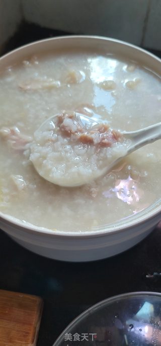 粉肠瘦肉粥的做法步骤：8