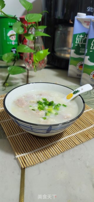 粉肠瘦肉粥的做法步骤：10