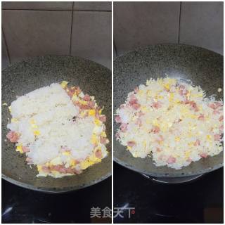 香肠蛋炒饭的做法步骤：5
