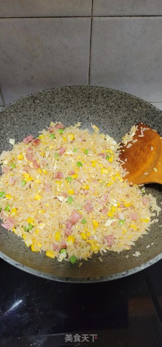 香肠蛋炒饭的做法步骤：9