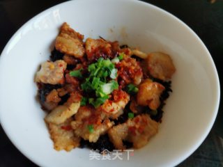 五花肉蒸腌菜的做法步骤：8