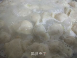 杏鲍菇鸡蛋馅素水饺的做法步骤：7