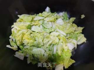 蟹黄烧白菜的做法步骤：5