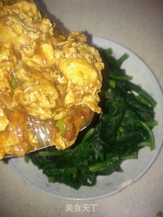 菠菜鸡蛋盖被的做法步骤：15