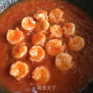 茄汁虾仁的做法步骤：8