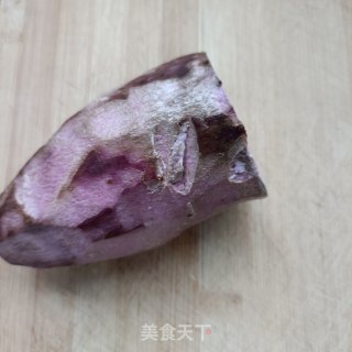 烤紫山药馍片的做法步骤：1