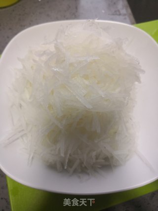 萝卜丝虾皮饼的做法步骤：3
