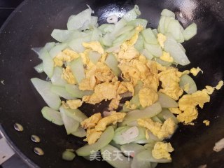 佛手瓜炒鸡蛋的做法步骤：6