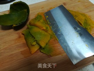南瓜糯米饼的做法步骤：3