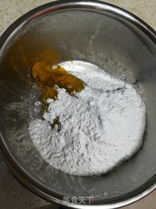 南瓜糯米饼的做法步骤：5