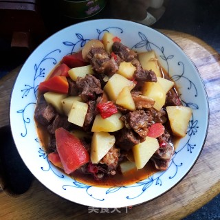 辣皮子红酒炖牛肉的做法步骤：14