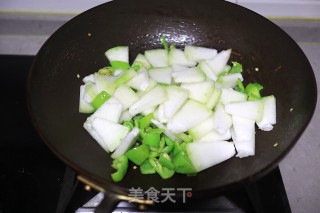 辣椒炒冬瓜的做法步骤：4