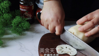 炸香辣藕片的做法步骤：1