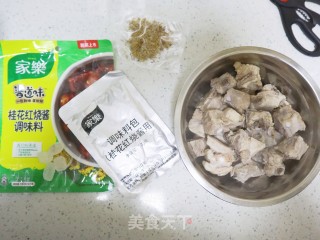 红烧桂花排骨的做法步骤：4