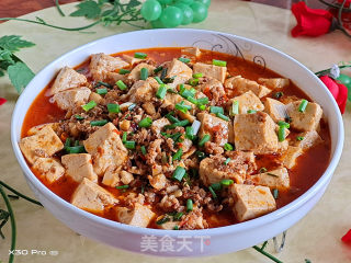 麻婆豆腐的做法步骤：9