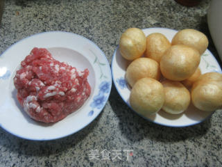 油面筋塞肉的做法步骤：1