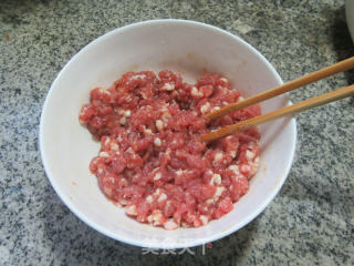 油面筋塞肉的做法步骤：7